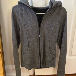 Lululemon Gray Scuba Zip up
